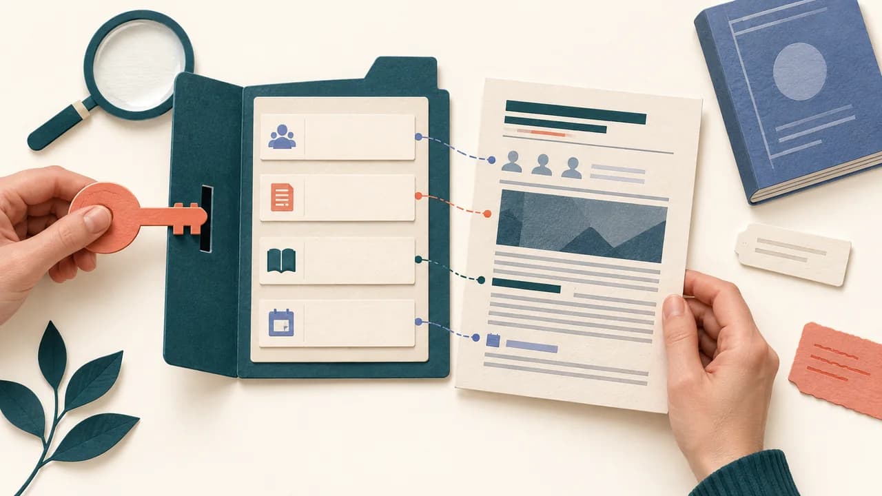 Um identificador persistente abre um registro bibliográfico que é comparado ao artigo original.